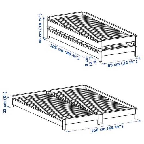 Utåker store stackable bed